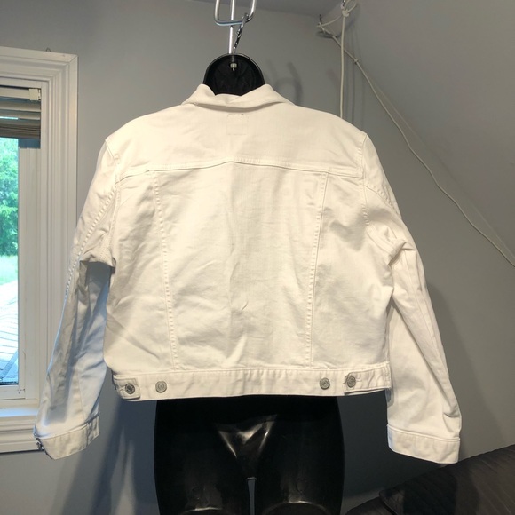 GAP White Denim Jacket size XL - Picture 4 of 9